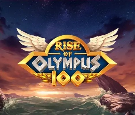 Rise of Olympus 100 slot logo by Play’n GO at Mostbet