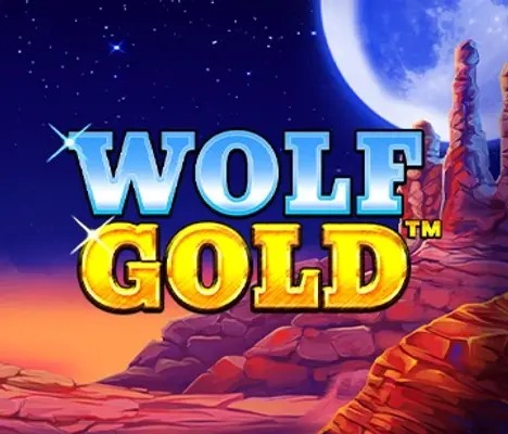 Wolf Gold slot logo by Pragmatic Play at Mostbet